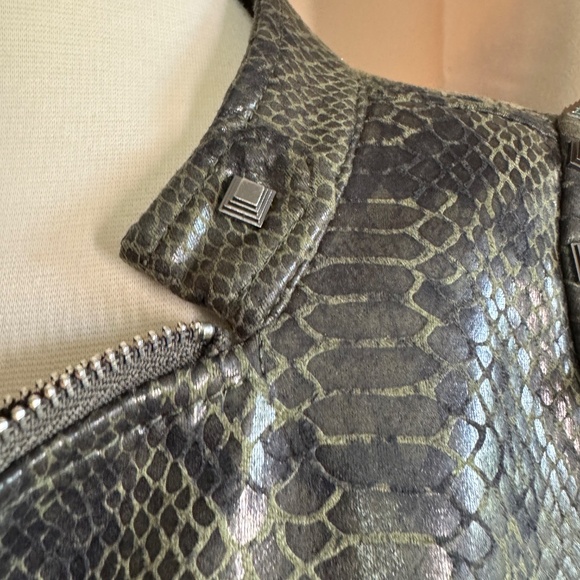 Fashion SX Rivet Faux Leather Jacket Zipper Moto Biker - Picture 7 of 14